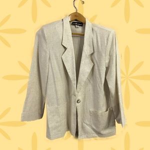 Sag Harbor Size 10 Linen Women’s Blazer
